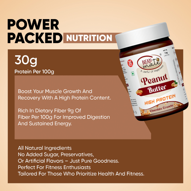 High protein peanut butter for fitness enthusiasts in India