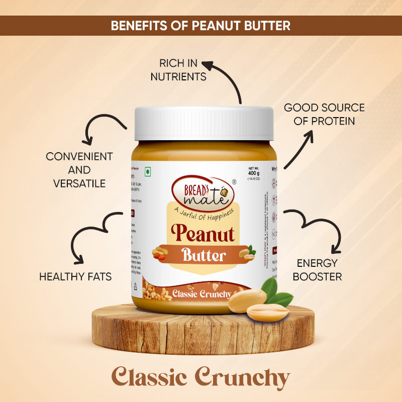 Crunchy peanut butter India with protein and fiber – Nutline Foods