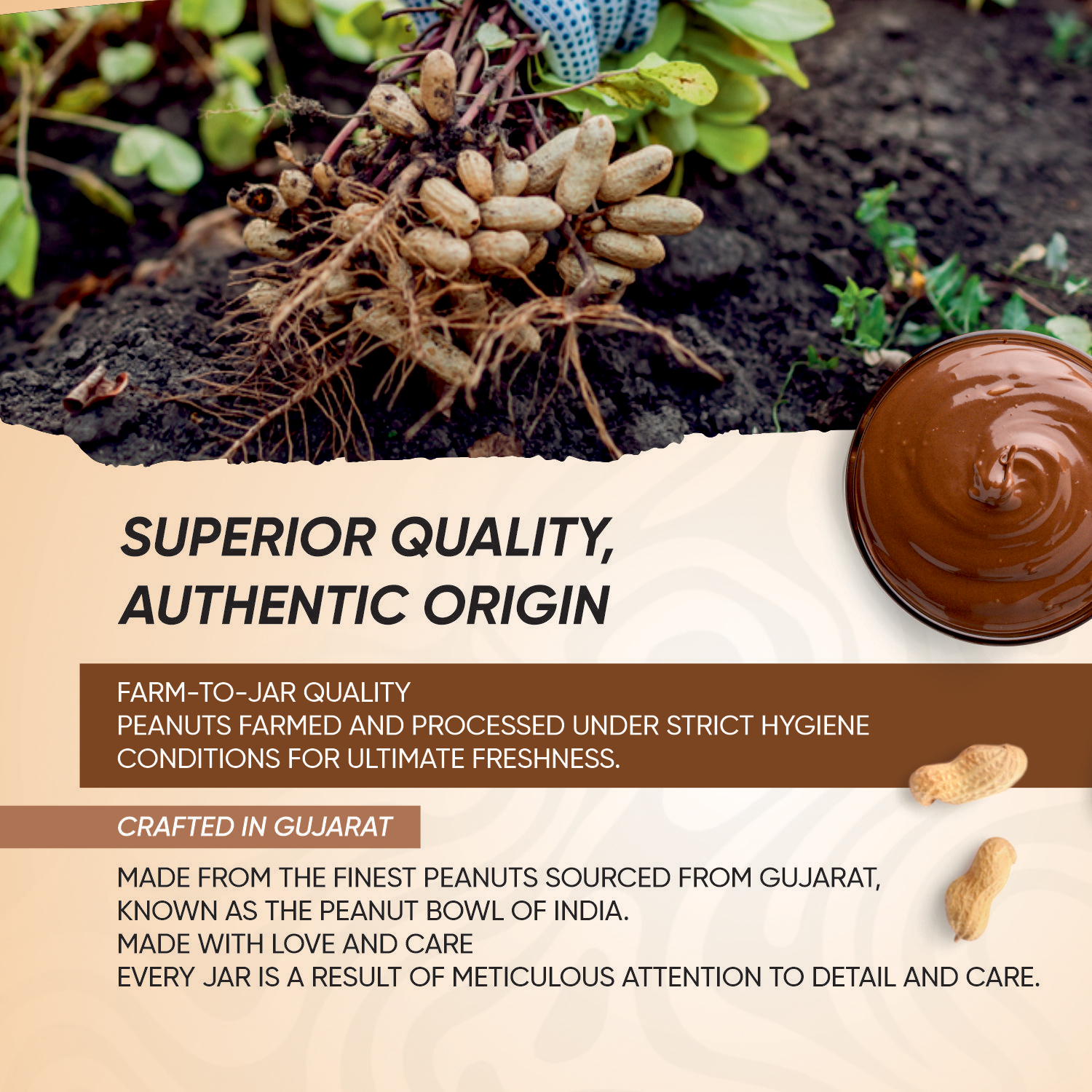 Organic creamy peanut butter spread India – Nutline Foods